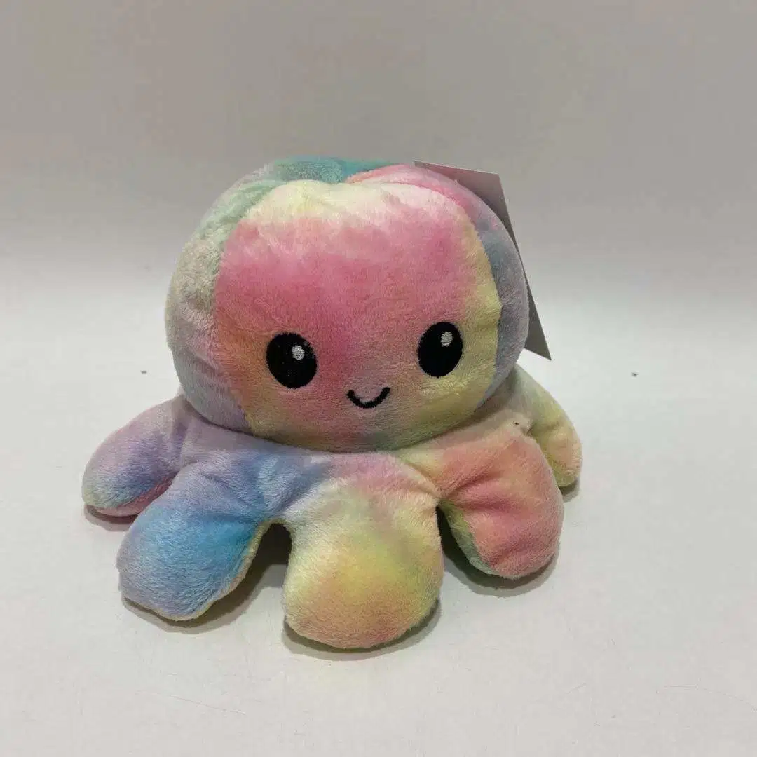 Nueva moda Tie-Dye Reversible Pulpo Peluche