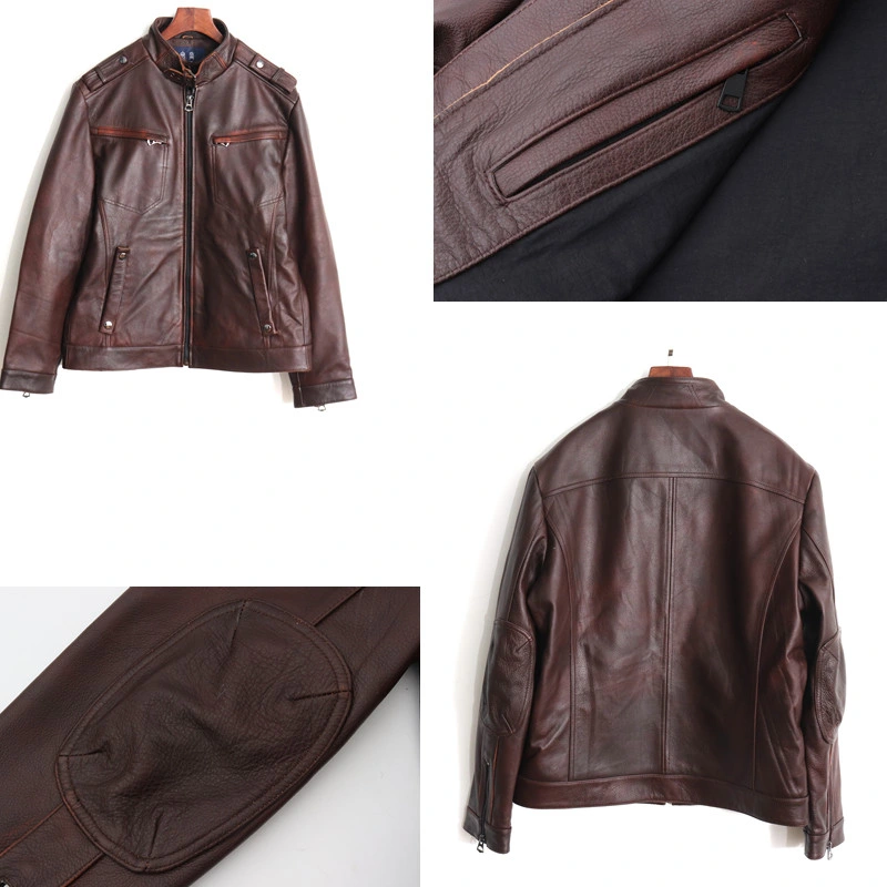 Windproof Garments Distributor Trench Coat Leather Cowboy Welding Jackets Windbreaker