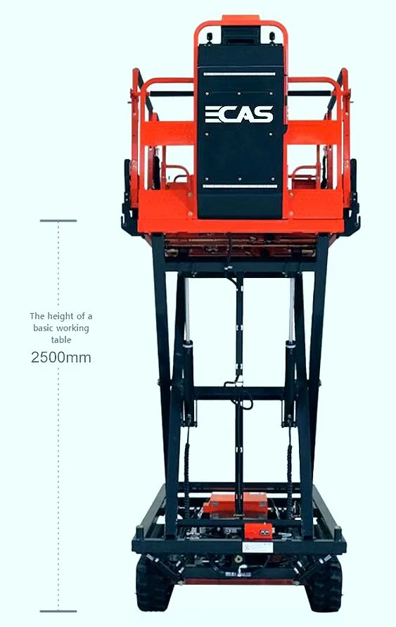 ECAS-500 plate-forme élévatrice pour entrepôt équipement de levage pour vergers avec boîte automatique Réglage du niveau