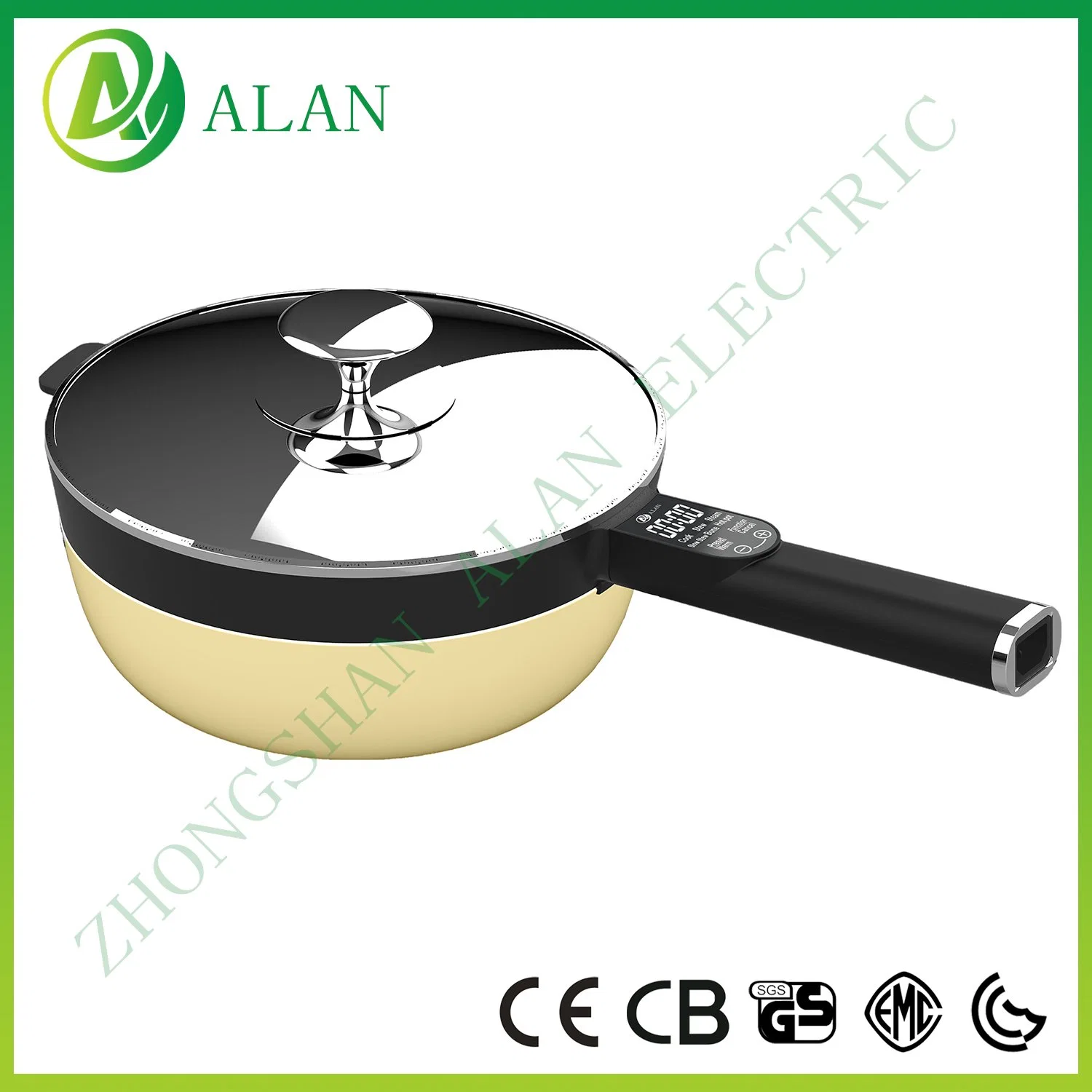 Venta en caliente Cocina Eléctrica 32cm olla de cocción eléctrica multifuncional Olla eléctrica de cocción