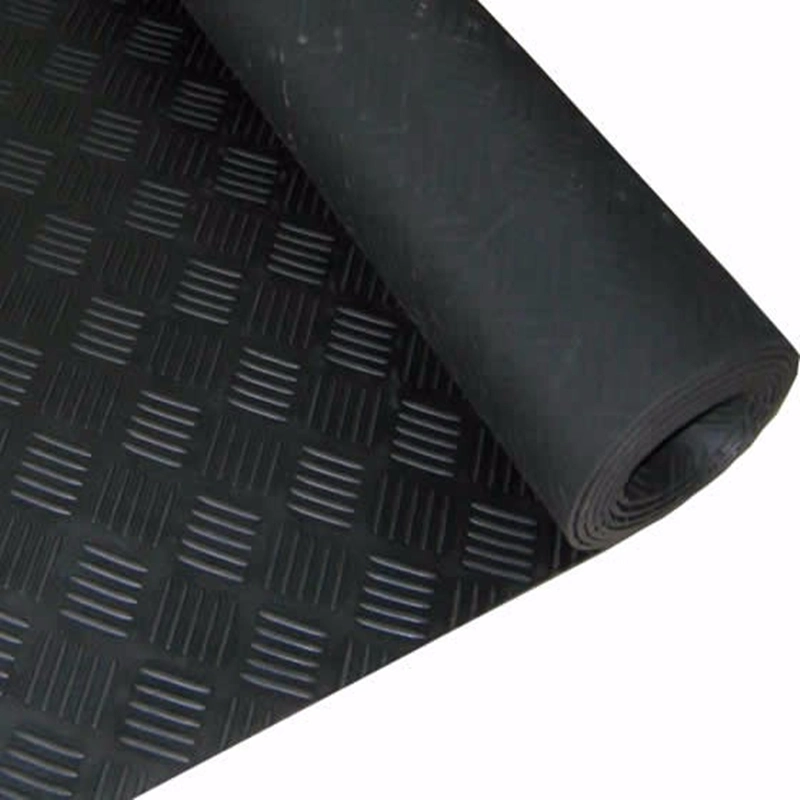 Five Bar Checker Nr/SBR Anti Slip Vulcanized Rubber Sheet/Mat/Roll Flooring Mat