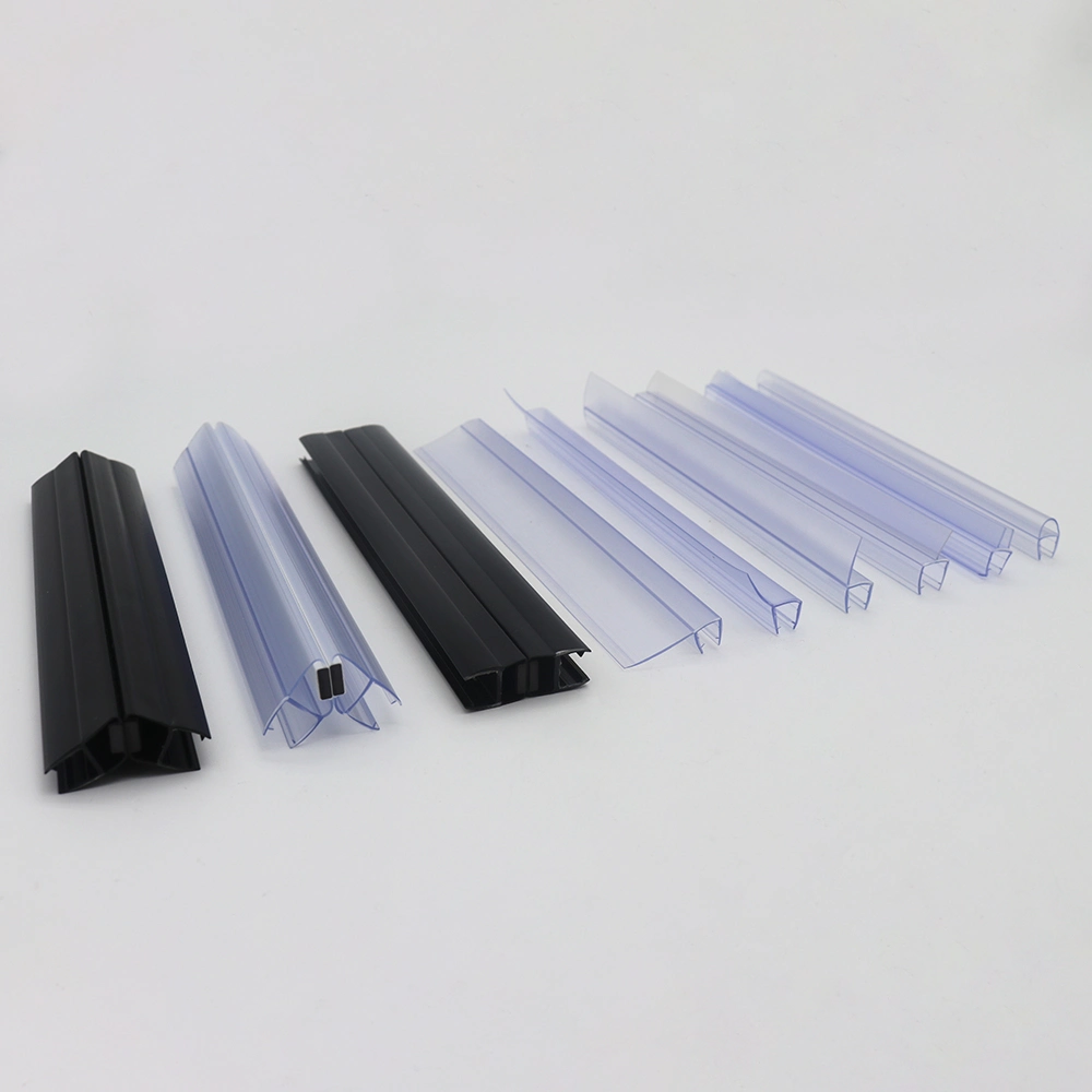 Magnetic PVC Waterproof Shower Doors Seals for Frameless Glass