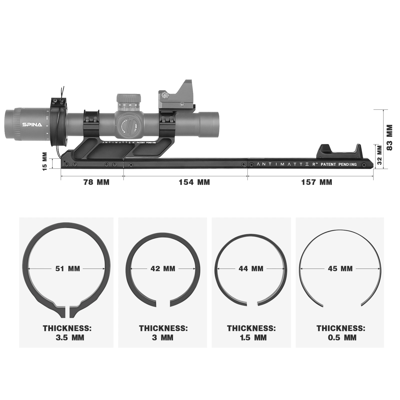 Lpvos Fast Zooming System Scope Switch Ring Slide Scope Mount