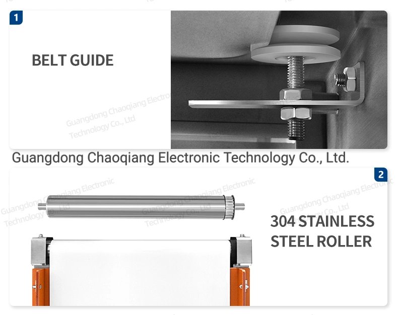 Conveyor Belt System with Metal Detector Equipment for Food and Cosmetic