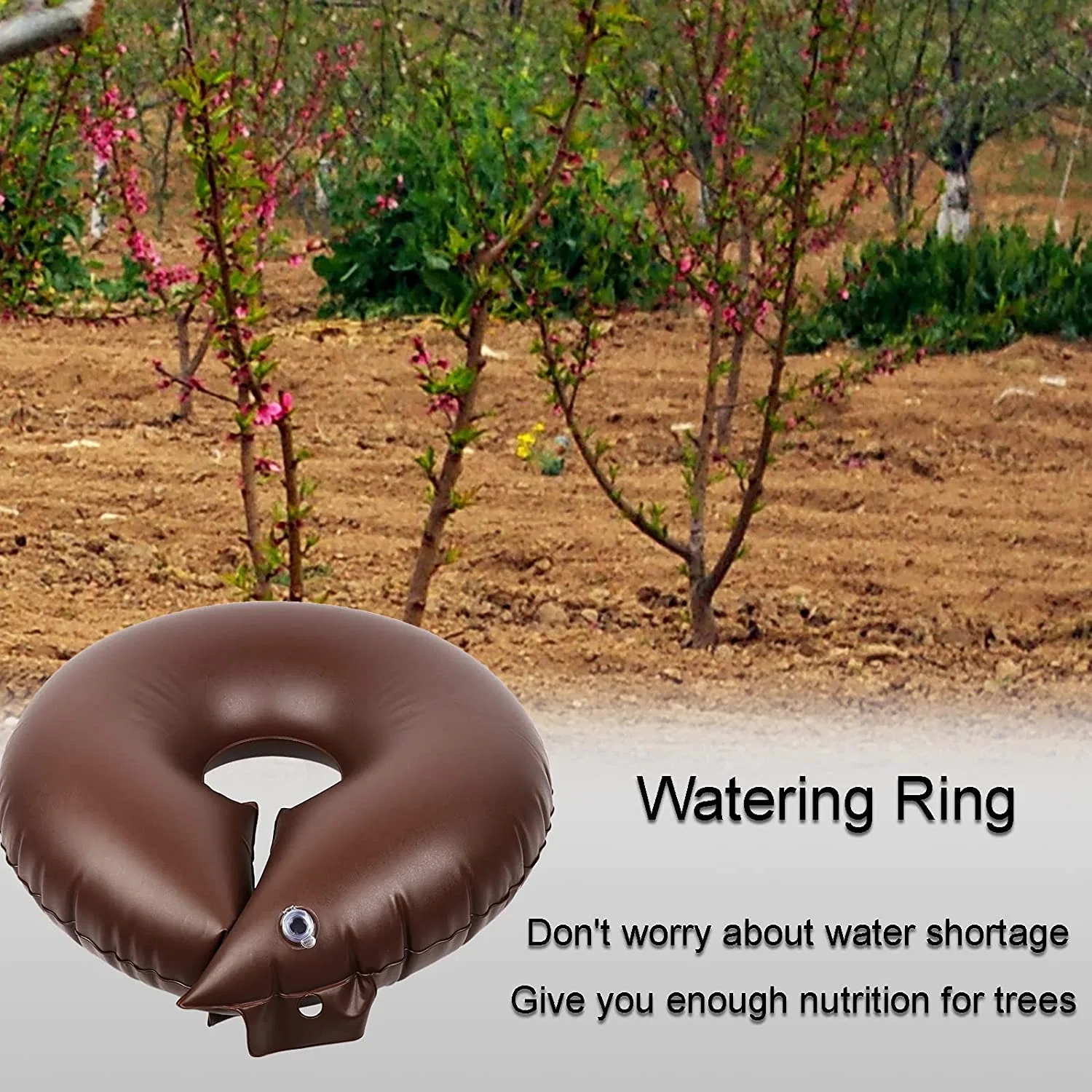 Tree Watering Bag Slow Release Tree Watering Ring PVC Drip Irrigation Water Pouch Round Watering Bags Automatic Drip System for Planting Gardening Trees