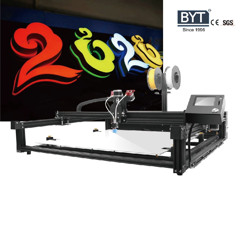 Outdoor Bytcnc 3D Letter Signage Logo Advertising Illuminated Characters Printing Machine