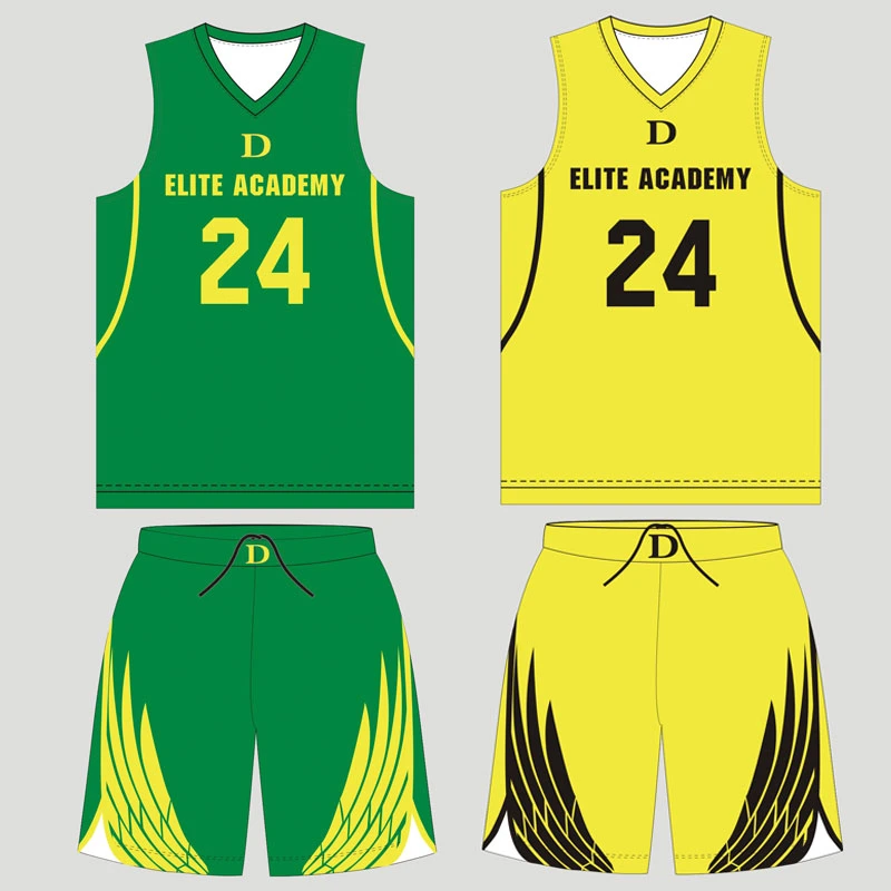 Custom Polyester Sublimated Reversible Basketball Jersey Kids