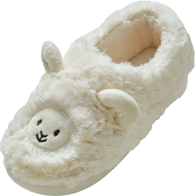 Ovelha de cordeiro Super macio Toy Shoe Slipper Winter OEM Atacado Bebê confortável