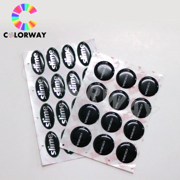 High quality/High cost performance  Free Design Custom Brand Logo Waterproof 3m Epoxy Sticker