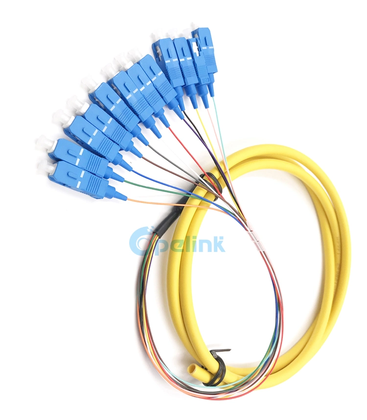 High quality/High cost performance Distribution Optical Fiber Pigtail Sc/Upc for Fiber Optic Data Transmission