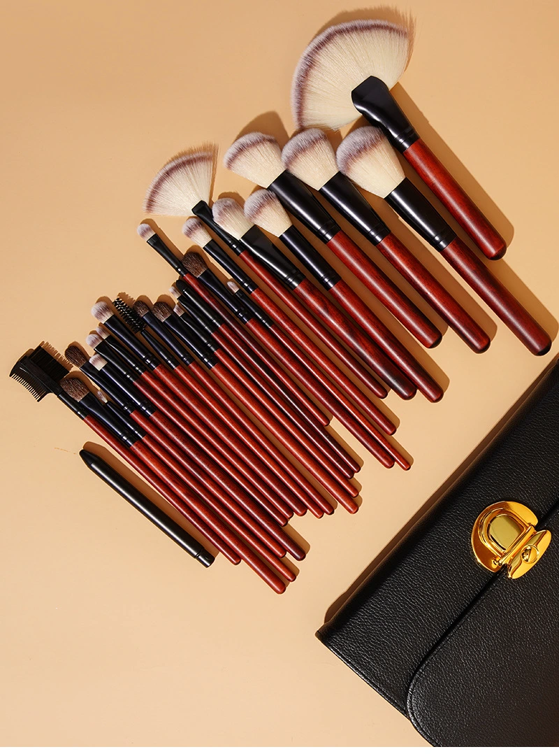 New 26 PCS Imitation Mahogany Makeup Brush Set Cosmetic Artist Recommended Makeup Tools