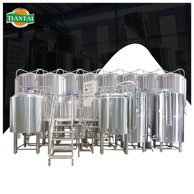 Tiantai 5hl 10hl 15hl 20hl Steam Three Vessel Beer Brewing Machine Brewery Equipment System