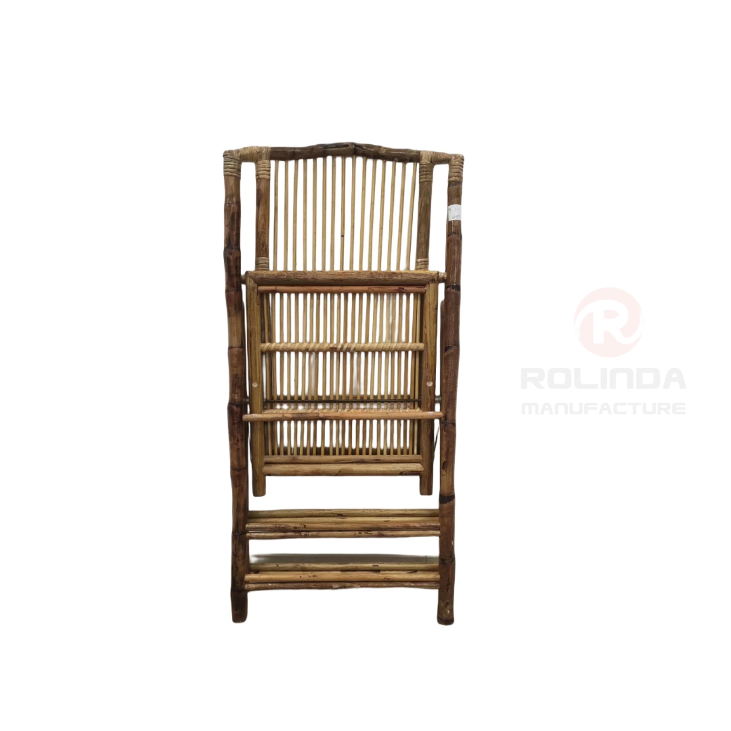 Bamboo Wooden Folding Metal Fix Event Brown Chair for Hotel, Bar