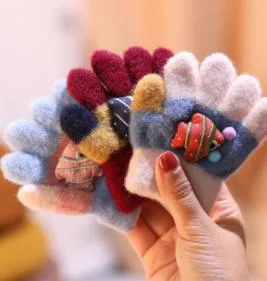 0-3 Year Old Children's Warm Winter Cute Thick Skin-Friendly Gloves