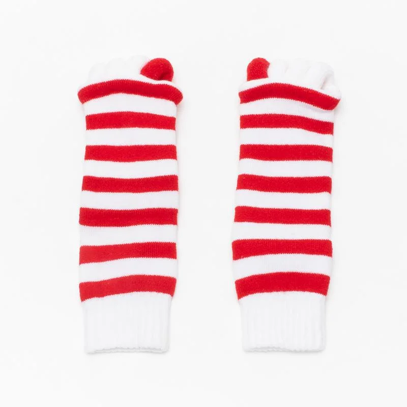 Cross Stripe Five Finger Toe Splitted Sweat-Absolvent Customizable Socks