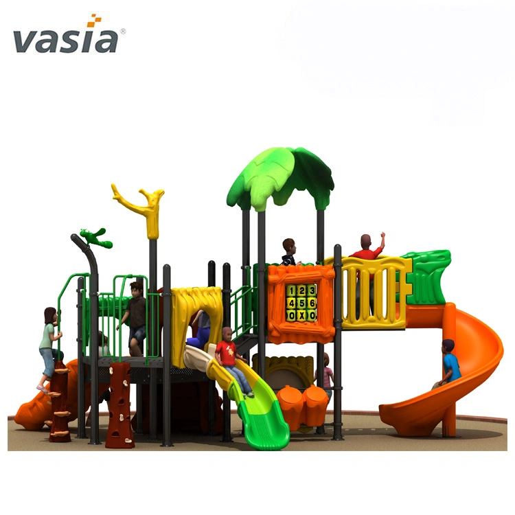 New Model Outdoor Playground Preschool Children Wood Plastic Play Playground Set