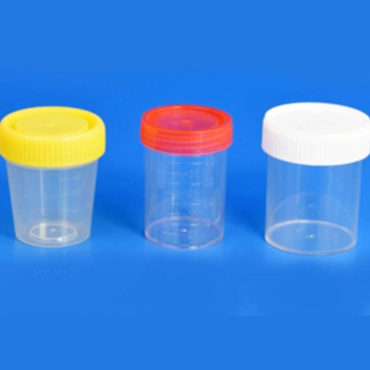 Medical Disposable 60ml 80ml 120ml Sterile Plastic Cups Sample Collection