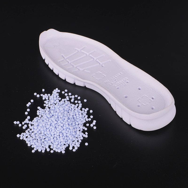 Injection Oyster White Soft Foaming Air Blown Compound Crystal Expanded PVC Granules