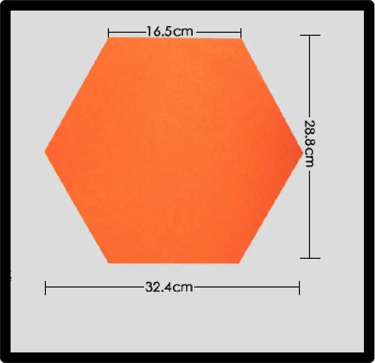 Self-Adhesive Hexagonal Cork Sheet with Colored Cloth Surface for Decrations (HS-MS-008)