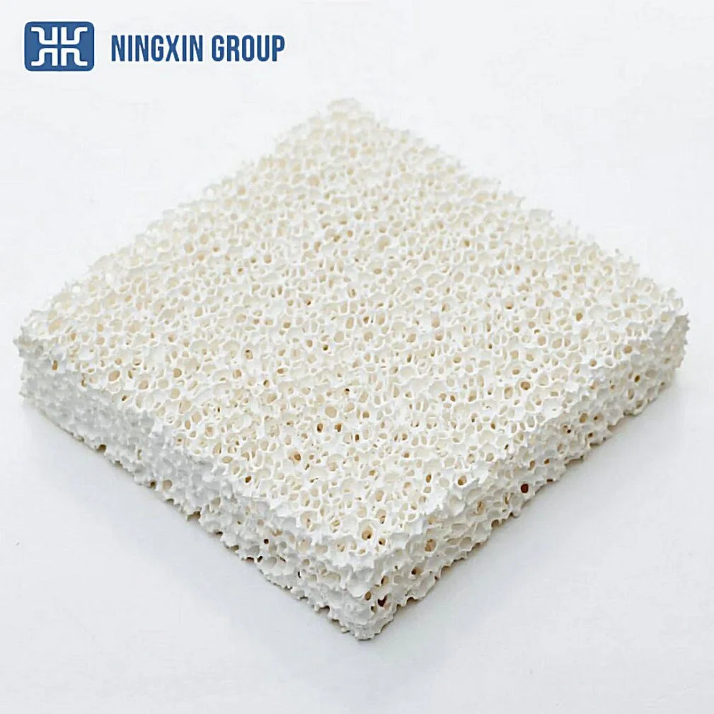 Alumina Ceramic Porous Honeycomb Foam Filter Al2O3 Plate Molten Metal Foundry 30ppi