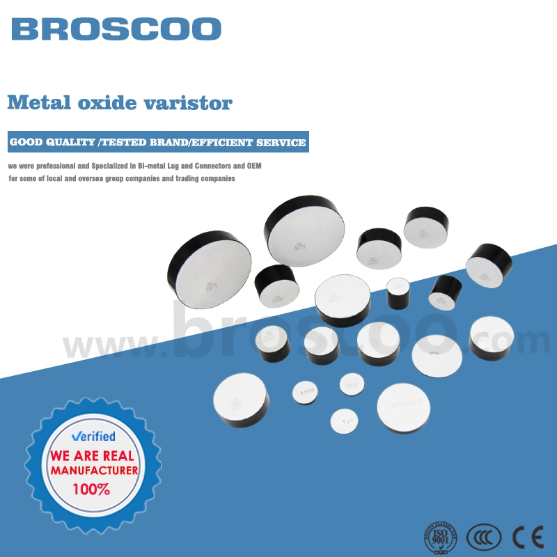 Metal Oxide Varistor MOV Disc para pára-Resistências personalizados blocos MOV China fabricantes fornecedores