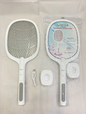 Deux dans une raquette de recharge USB Fly Swatter Fonction double Swatter Mosquito Killer de moustiques électrique