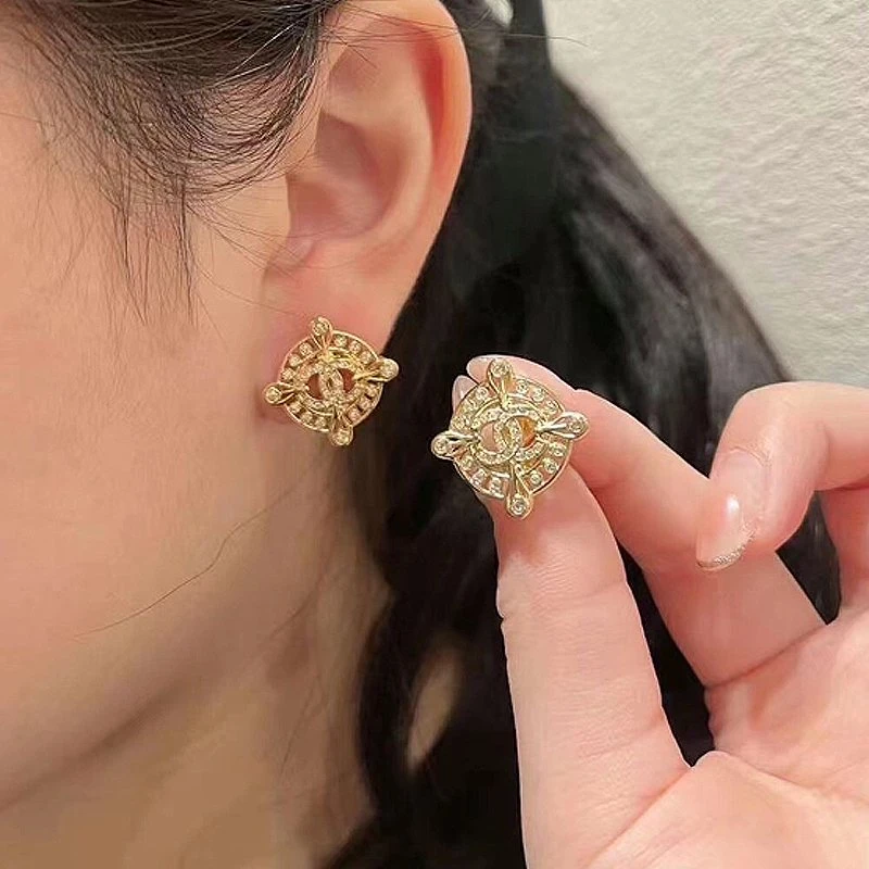 Wholesale/Supplier Stud Earrings for Women Cc Earrings Gift for Birthday Thanksgiving Mother's Day Casual or Daily Wear