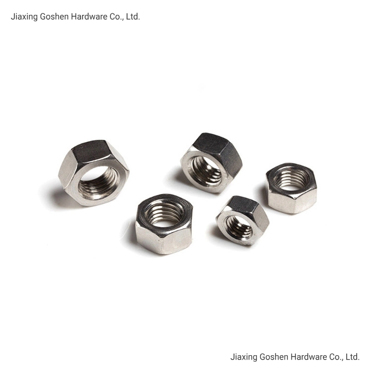 Stainless Steel 304 316 DIN934 DIN555 ISO4032 BS916 ANSI/ASME B18.2.4 Nuts M3-M36 Hex Nuts