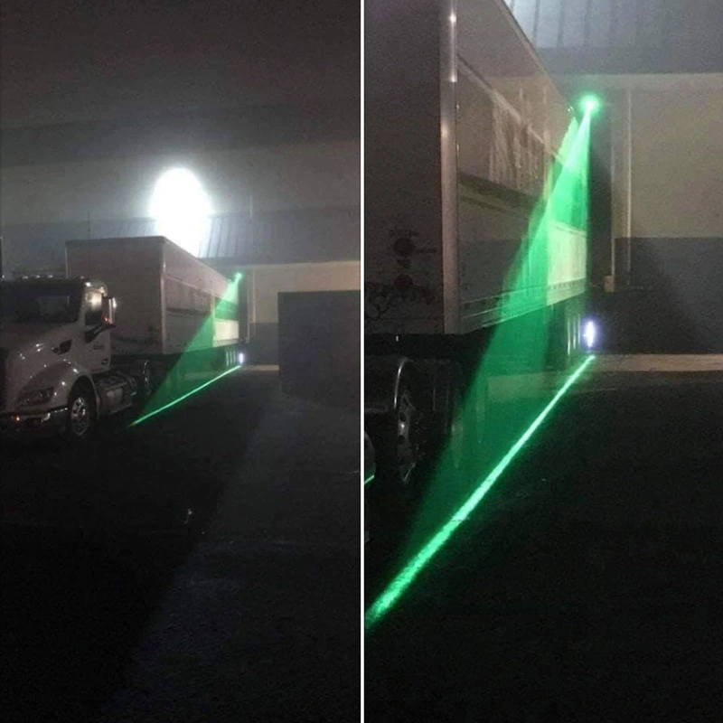 Lagerhaus Grün Rot Virtueller Laser Warnlicht 9-80V Virtueller Laser Bodenmarkierung