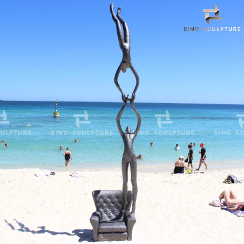 Patination Bronze Figure Sculpture for Sculpture by The Sea in Australia