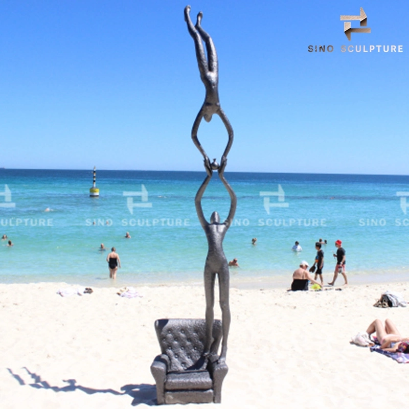 Sculpture de Bronze Patination figure pour la sculpture par la mer dans l'Australie