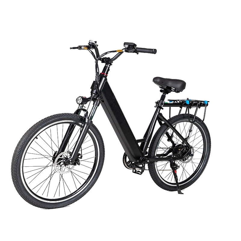 Moto personalizada de terra elétrica eBike de 250 W, 36 V, velocidade máxima 45 km/H Mountain Bicycle 26" 27.5" suspensão traseira e Bike City Bicicleta