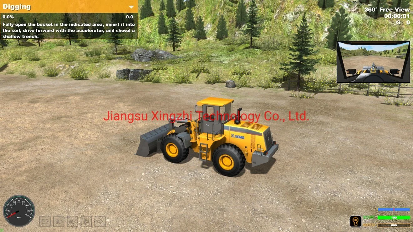 Truck Crane&Wheel Loader 2 in 1 Training Combination Simulator