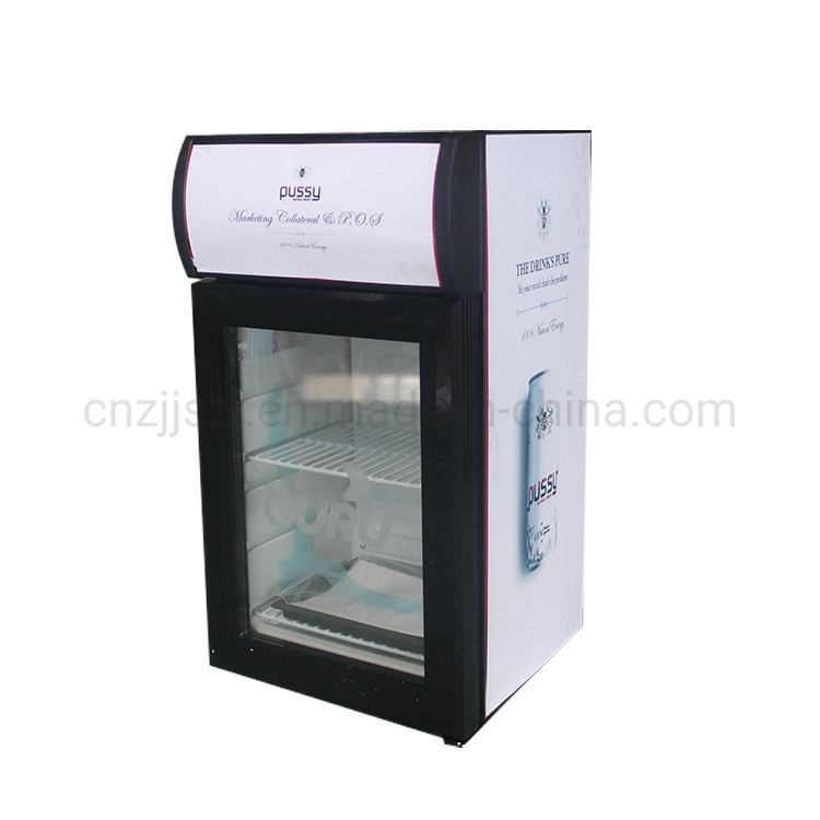 25L Countertop una puerta de vidrio barra de display nevera Showcase refrigerador SC-25L