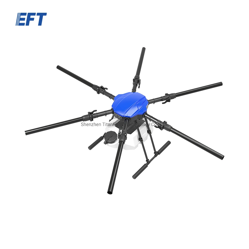 New Eft E420p 4-Axis 20L/20kg Agricultural Spraying Drone Frame 1462mm Wheelbase Multi-Rotor Large Load X9 Plus 14s 22000mAh