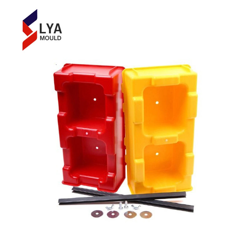 Concrete Hollow Blocks Bricks Making Interlocking Plastic Molds