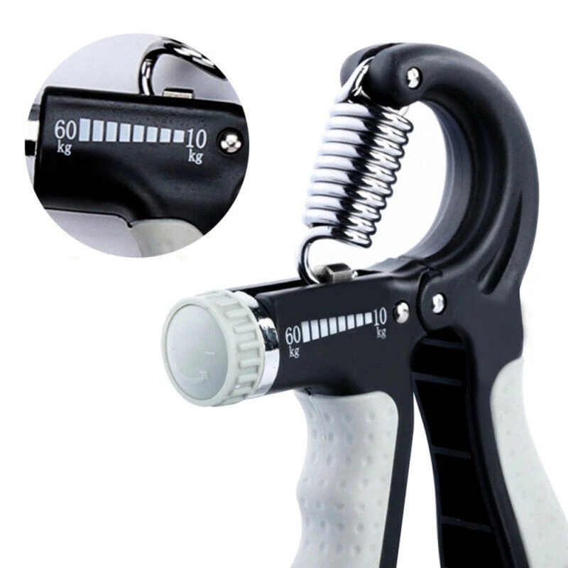 Adjustable Power Exercise Gripper Strengthener Hand Grip with Counter