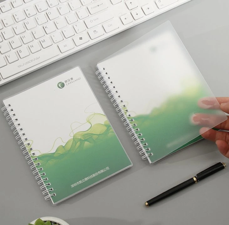 Frosted PP Cover Custom Logo Portable Loose-Leaf Binder Notepad Creative Office Stationery Notebook