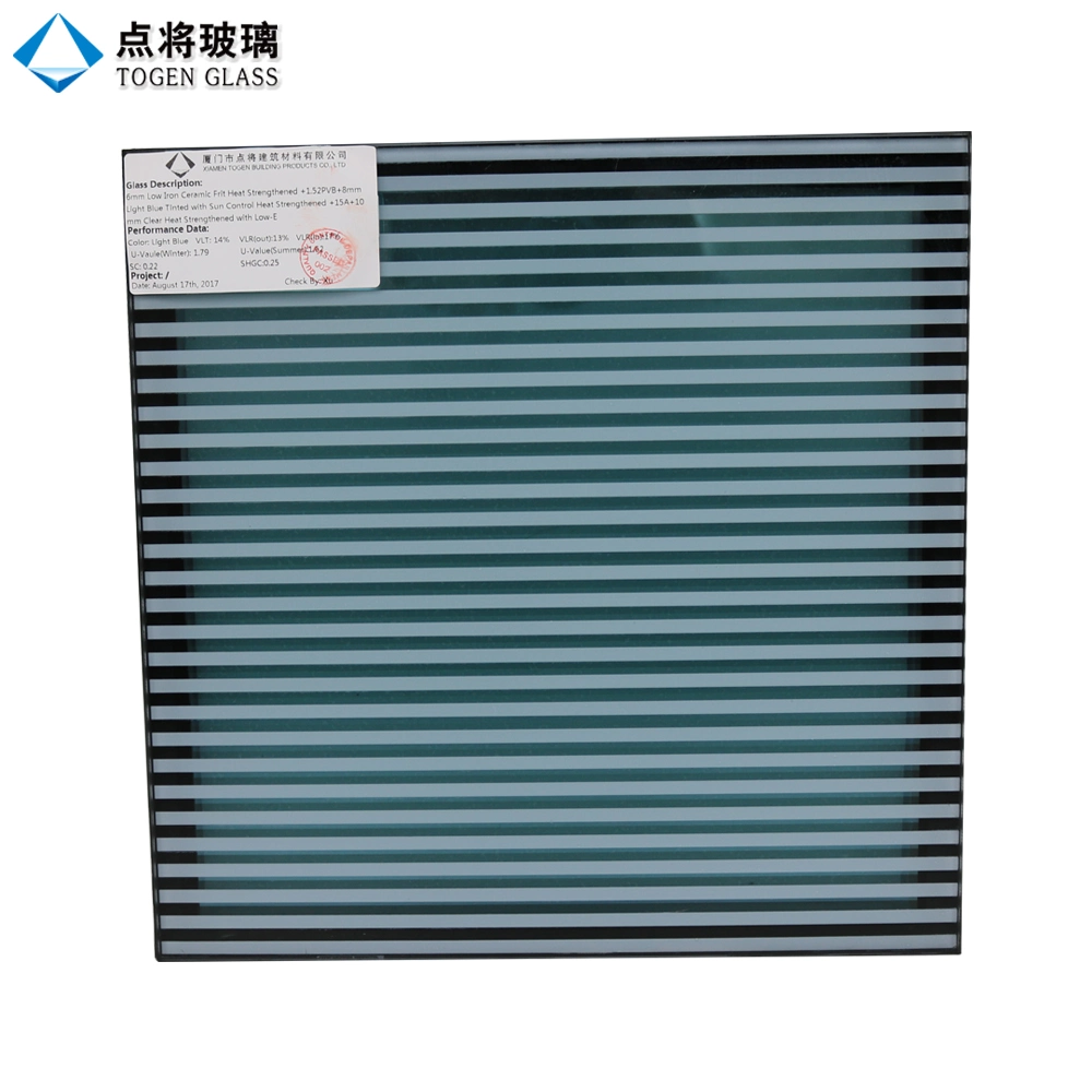 Customized Color Double Glazing Tempered Glass Window for Building Material