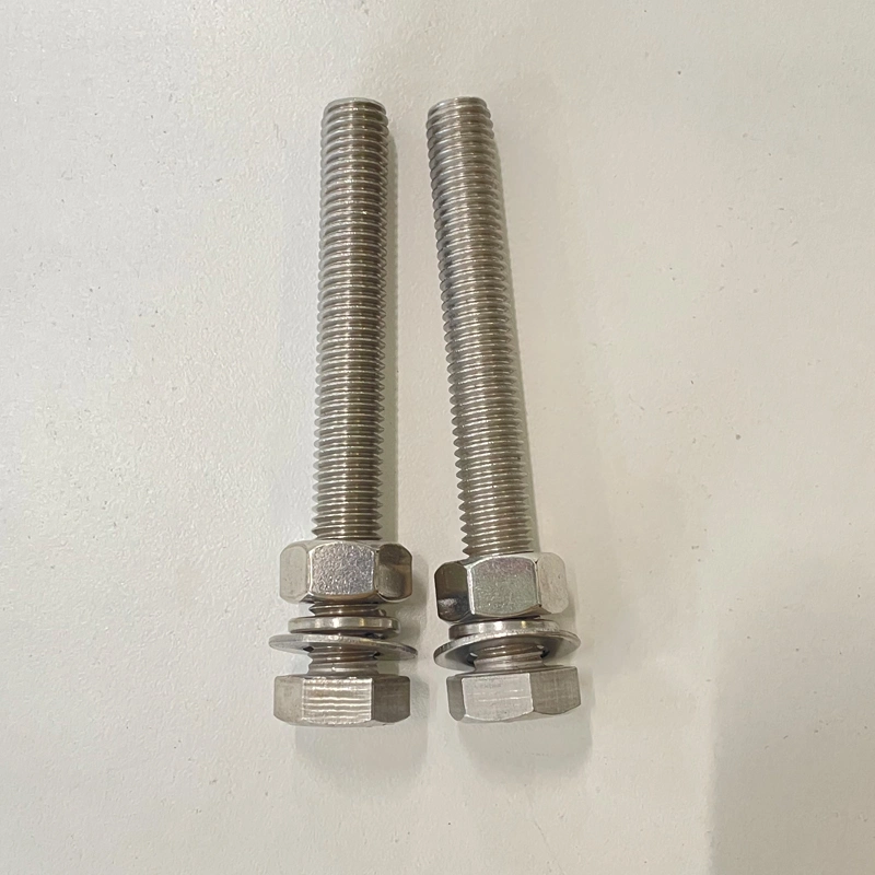 SS304 HDG Zinc Plated A2 A4 Stainless Steel Nut and Hexagon Bolt DIN931 Solar Mounting Fasteners