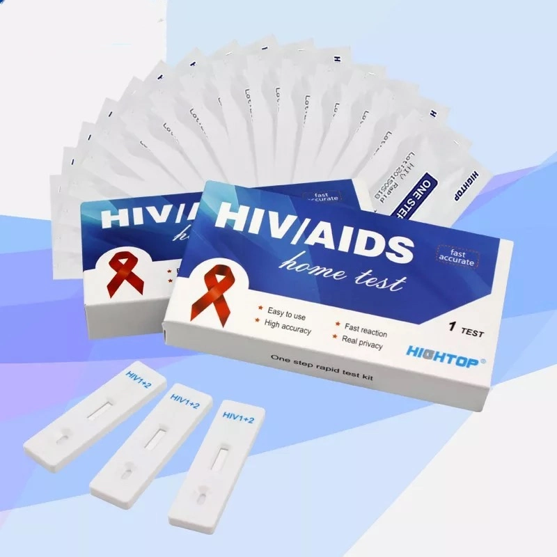 Prueba de VIH rápidas de VIH para el Hogar 1+2 Kit de prueba de sangre entera/Suero/plasma