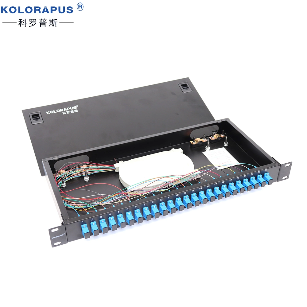 Kolorapus 1u-24 Rack Optical Fiber Distribution Frame (terminal box) Sc Type