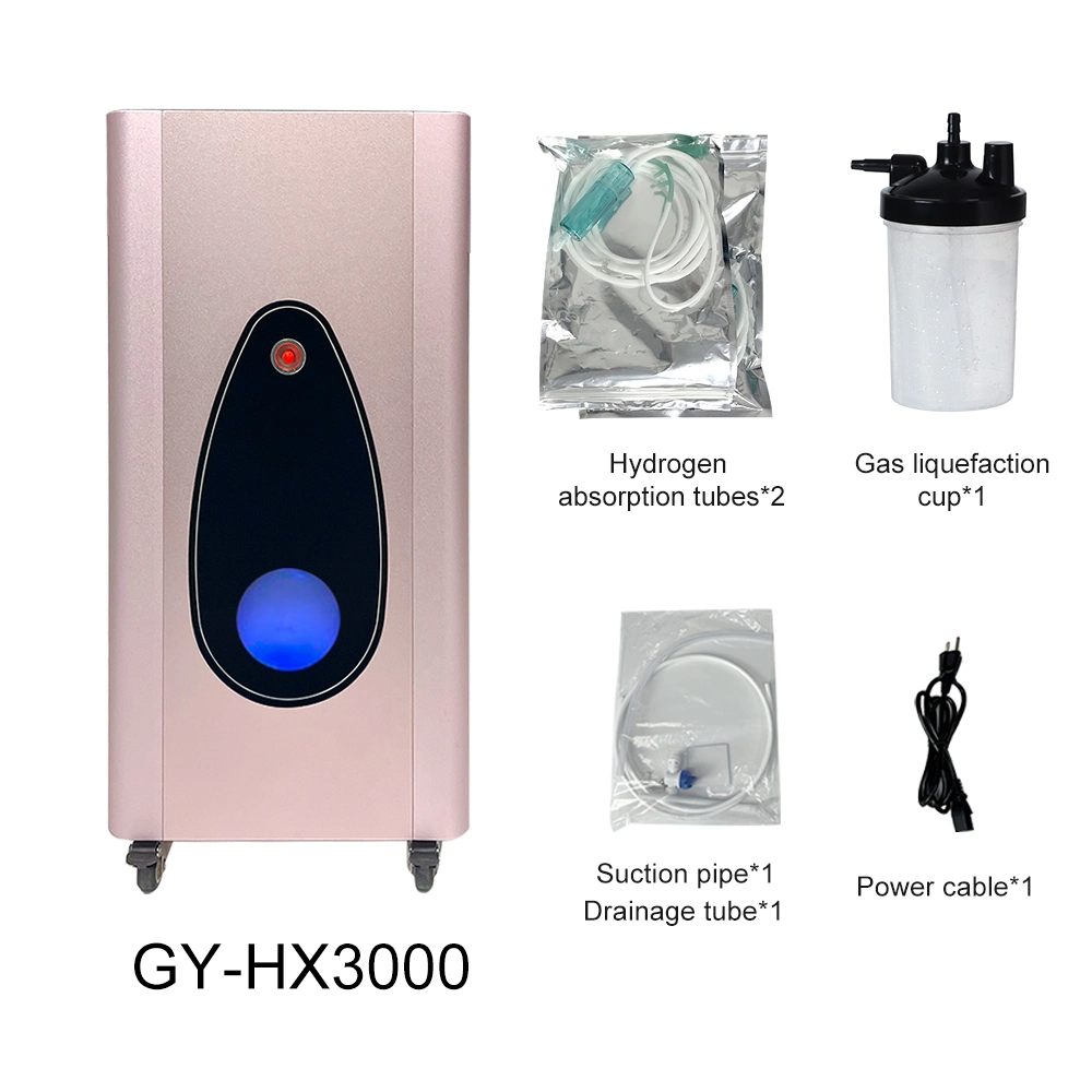 H2/min Generador de oxígeno hidrógeno 3000mL Inhalación Terapia Inhaler máquina