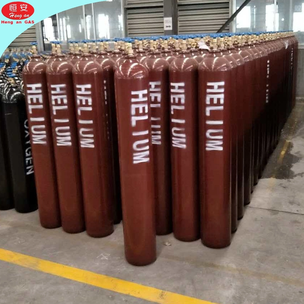 Chine Fourniture de bouteilles de gaz haute pression de 50L à 200 bars remplies de 10 m3 de cylindres d'hélium de pureté.