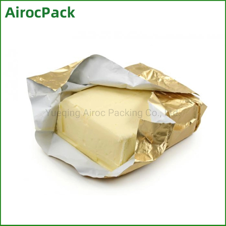 China Manufacturer Aluminium Foil with Paper for Butter Pack