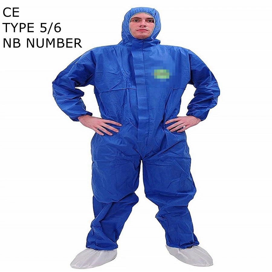 Security &Protection Supply Disposable Radiation Protective Clothing Factory Type 5/6 Cat 3 SMS Microporous Disposable Protective Clothing for Asbestos Removal