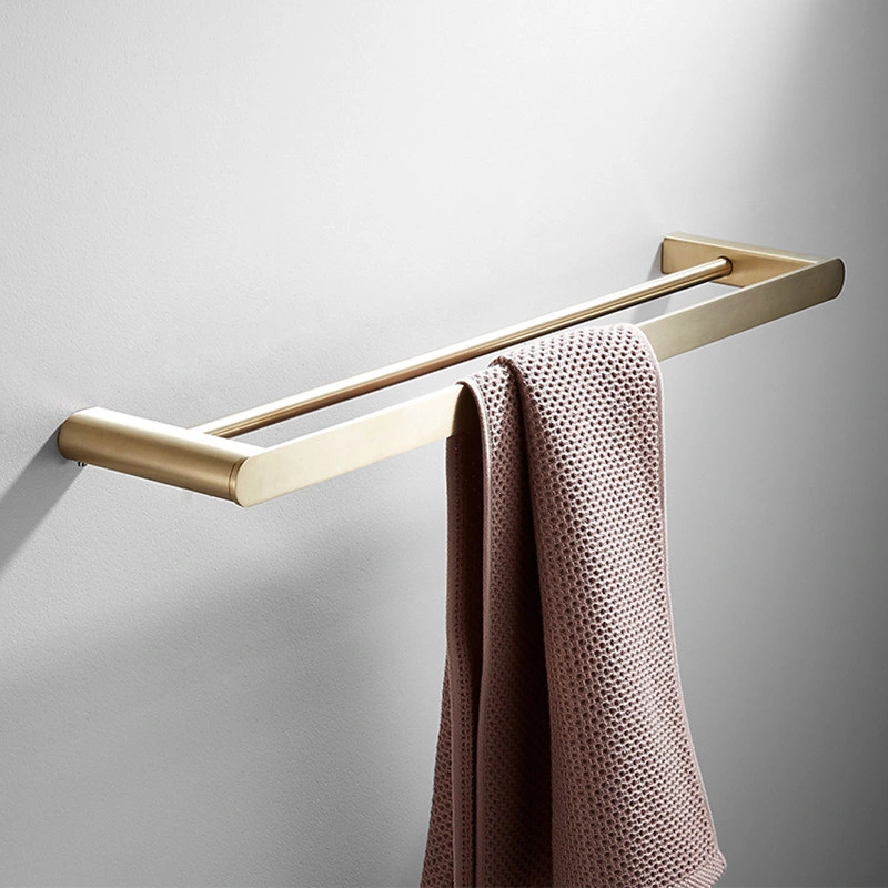 Stainless Steel Bathroom Accessory Wall Mount Bathroom Double Towel Rack