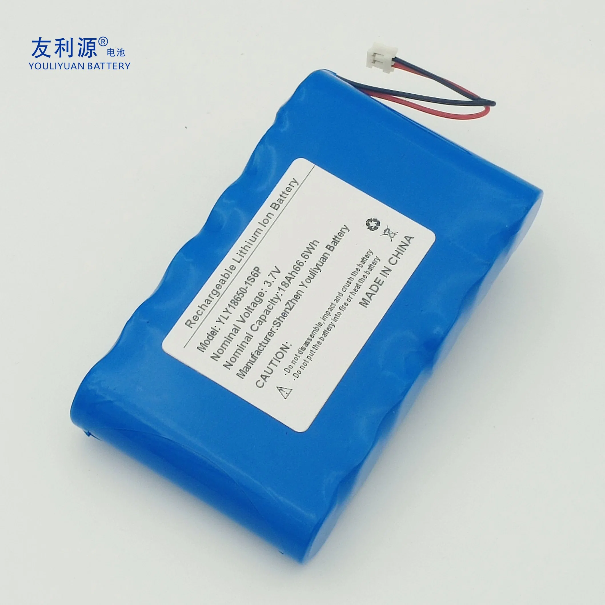 18650 Lithium Battery 3.7V 16.8ah Street Lights Traffic Lamp Battery Solar Energy Storage Battery Pack UPS Battery with BMS and Connector