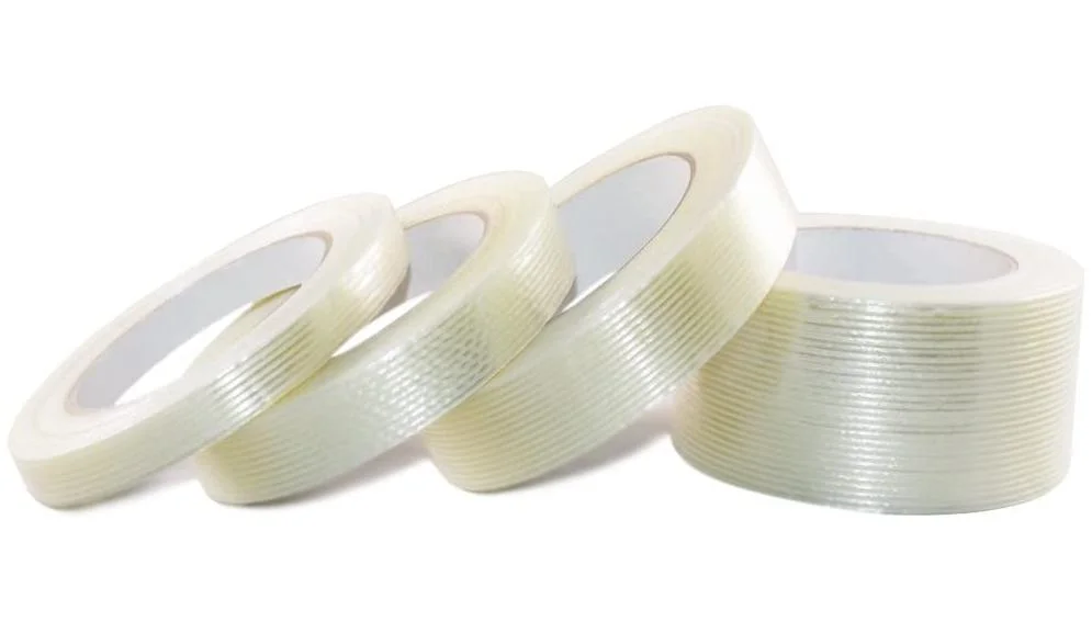 Heat Resistant 3m 893/897 Single Sided Fiber Shipping Clear Self Adhesive Strapping Reinforced Fiberglass Filament Tape