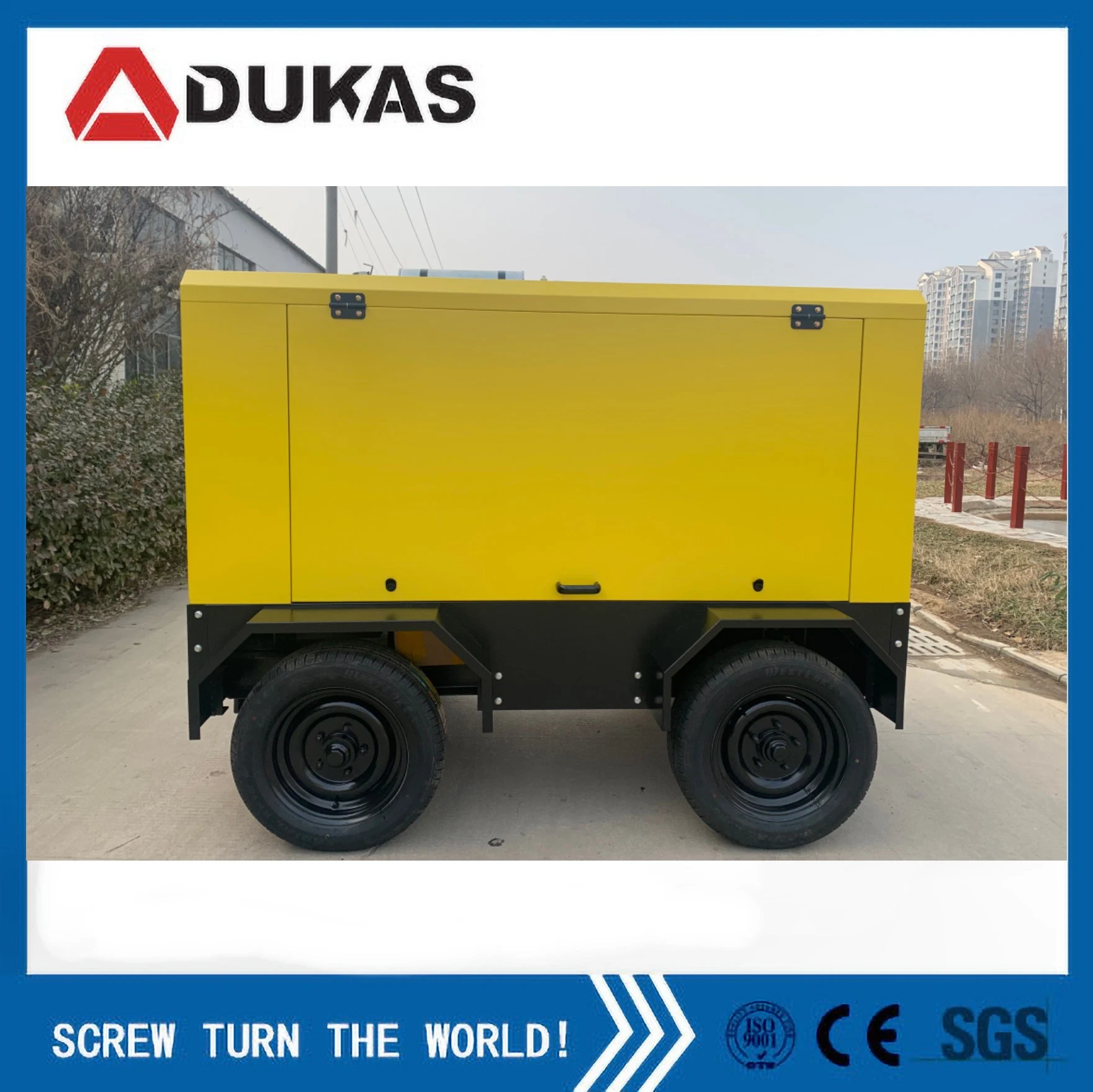 13m3 Oilless Mini Rotary Screw Air Compressor Portable for Sale